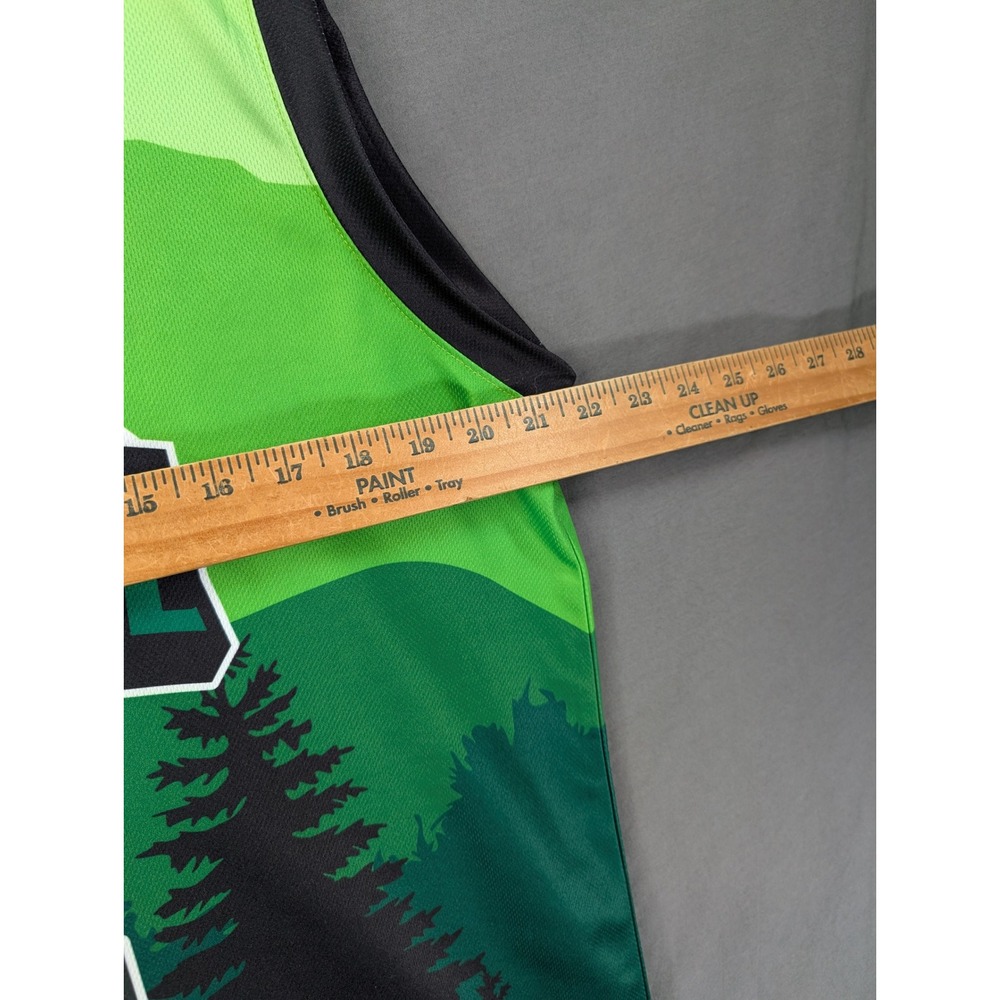 PNW SNKRHEDZ Basketball Jersey Green Black Cochenour 55 Mens Size Large - Picture 5 of 6